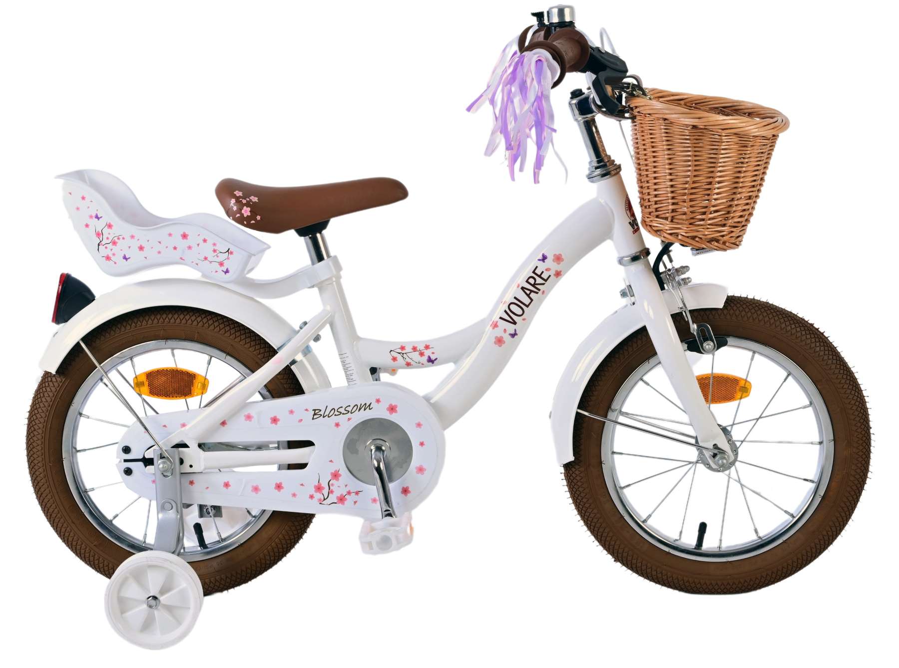 Volare – Barncykel 14" – Blossom White från Ecodrift