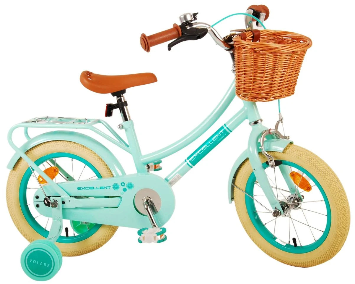 Volare – Barncykel 14" – Excellent Grön med korg