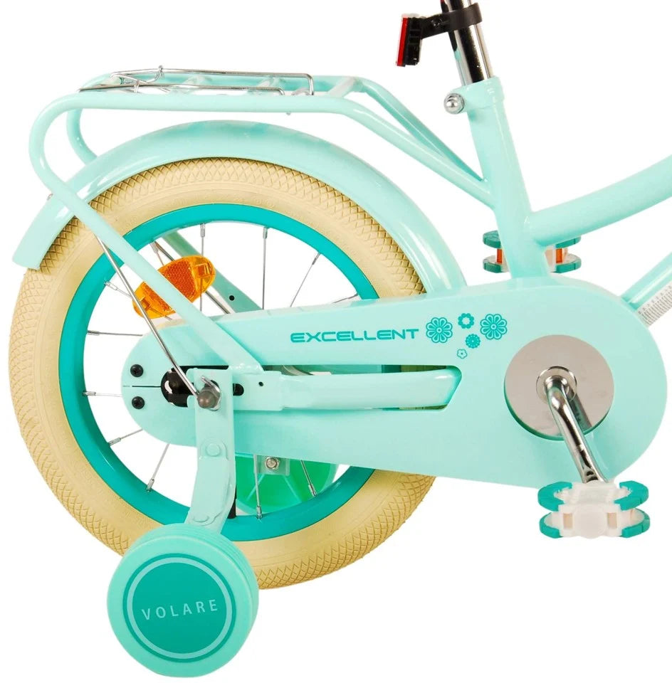 Volare – Barncykel 14" – Excellent Grön med korg