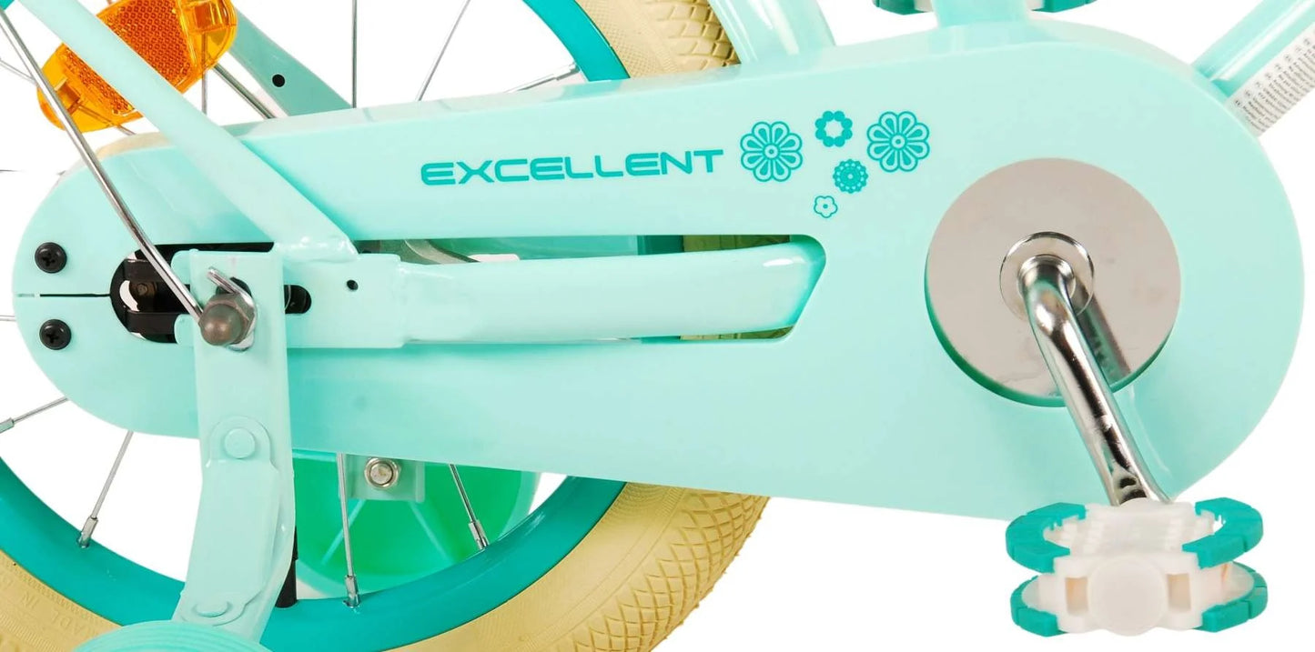 Volare – Barncykel 14" – Excellent Grön med korg