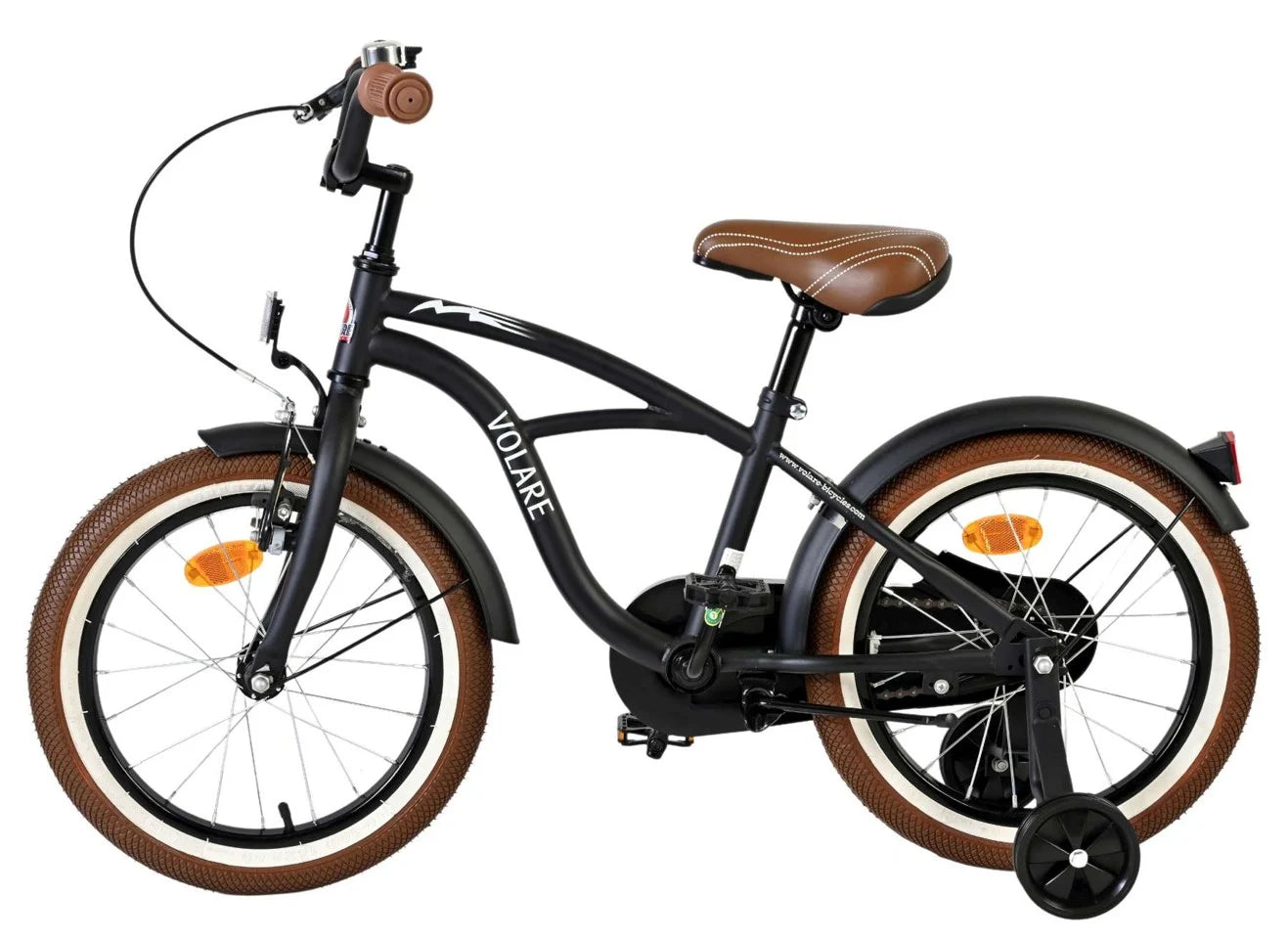 Volare – Barnesykkel 16" – Cruiser Svart
