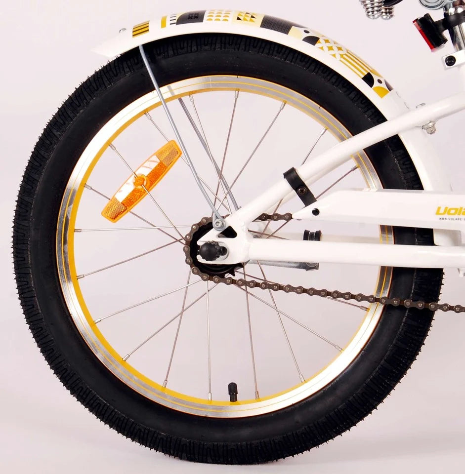 Volare – Barnesykkel 18" – Miracle Cruiser Hvit