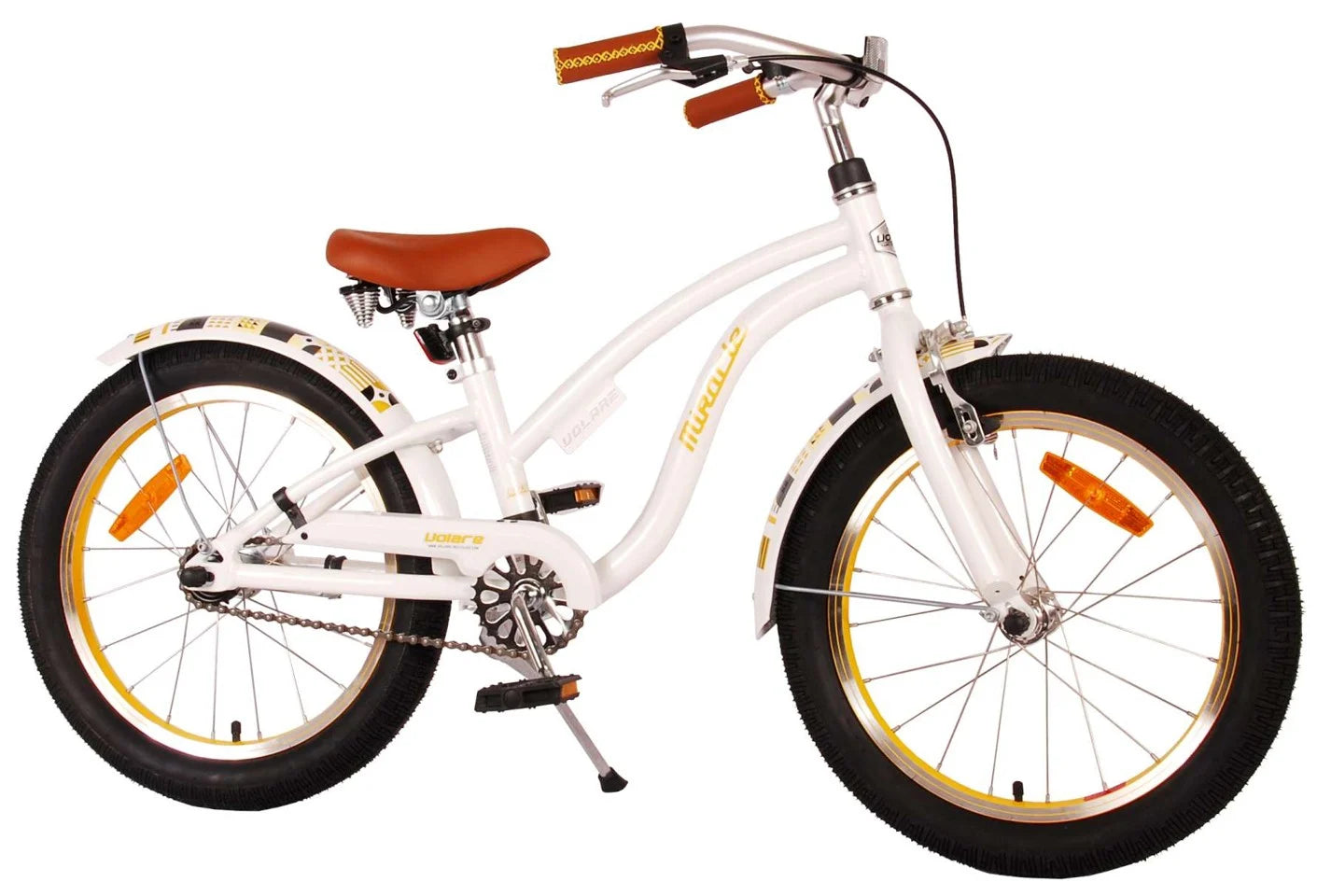 Volare – Barnesykkel 18" – Miracle Cruiser Hvit