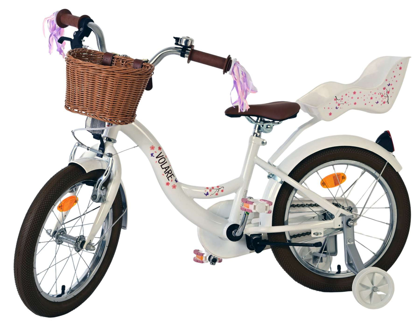 Volare – Barncykel Blossom 16" CB Vit från Ecodrift