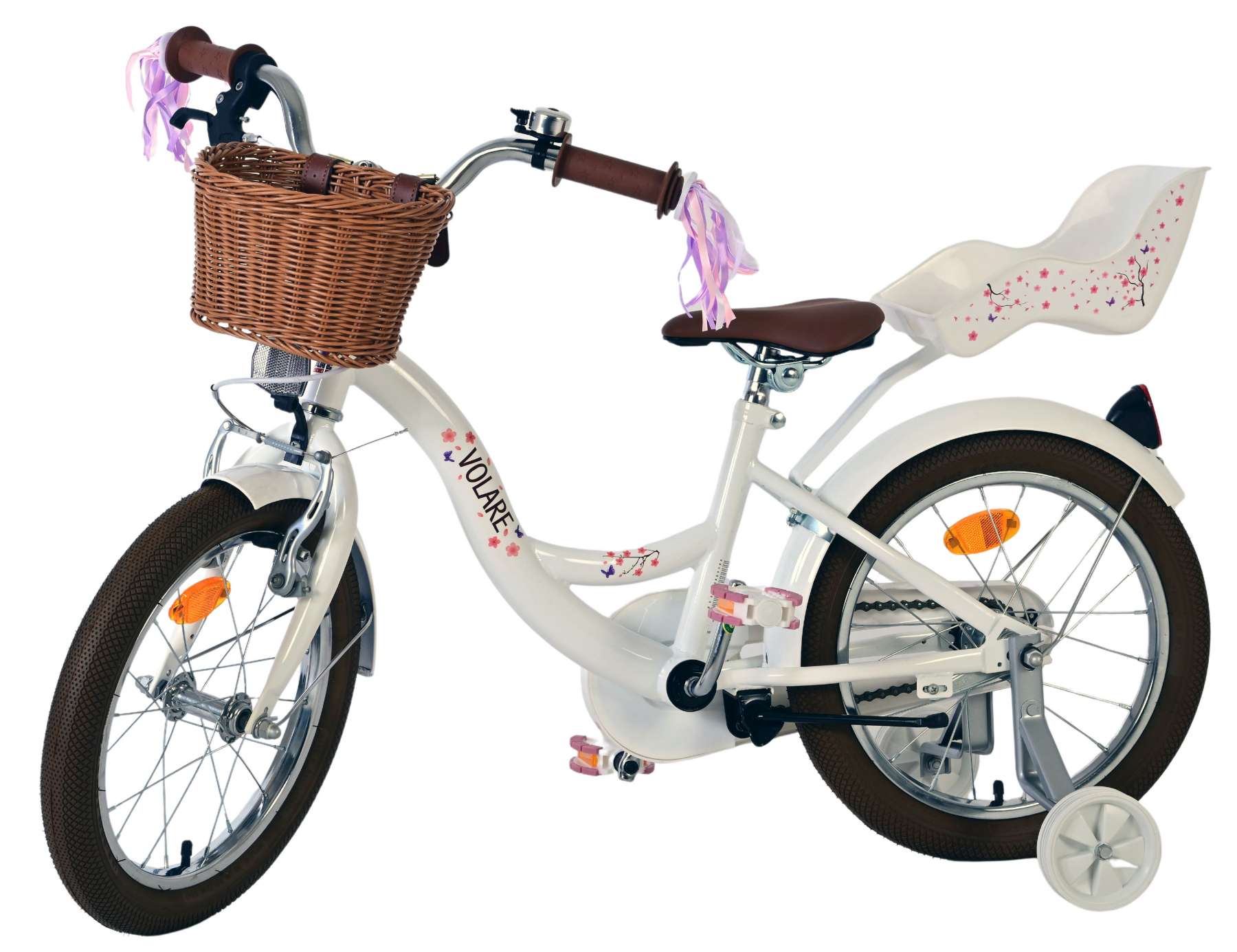 Volare – Barncykel Blossom 16" CB Vit från Ecodrift