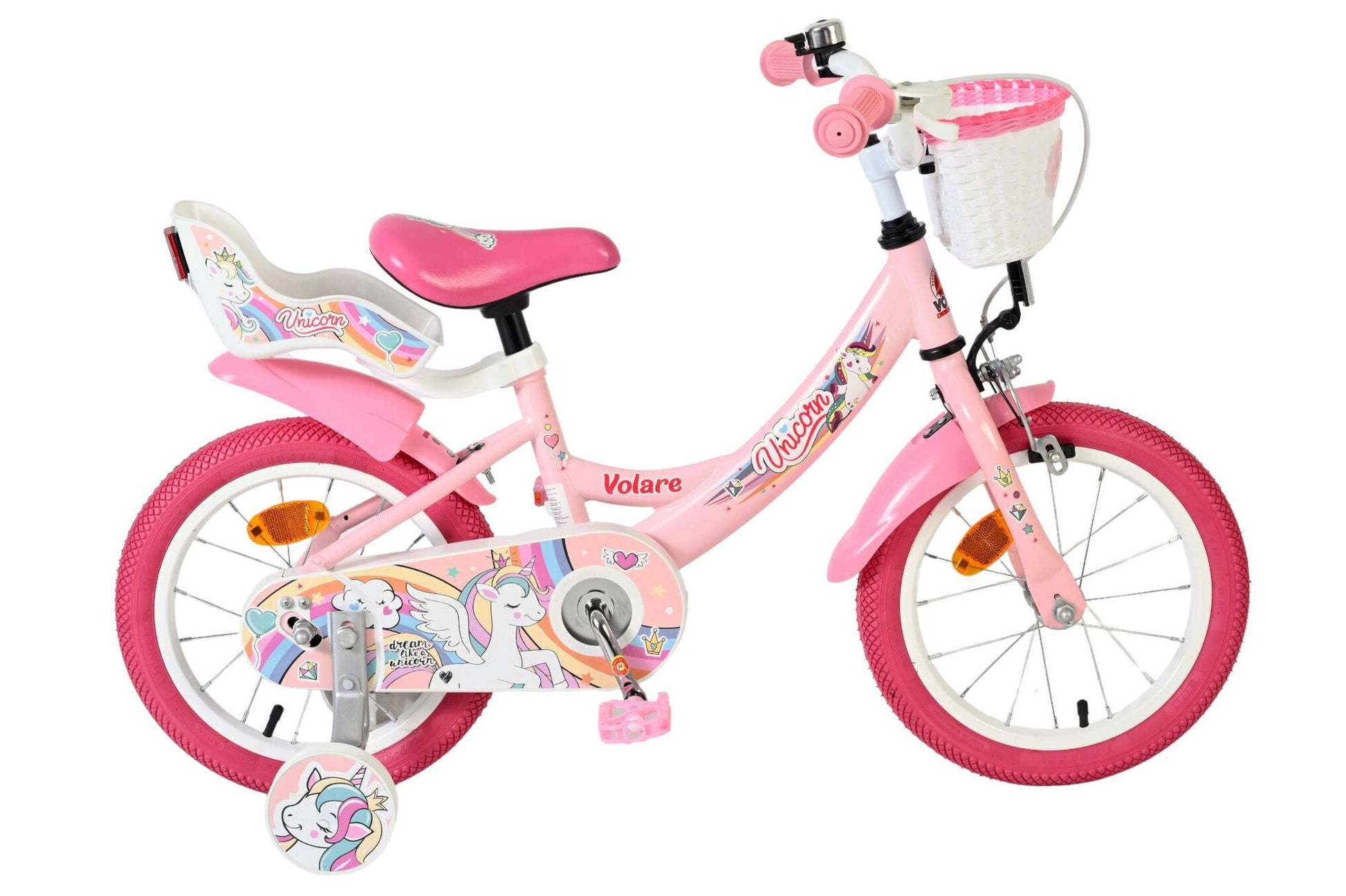 Volare - Children's Bicycle 14" - Unicorn Pink (61470) från Ecodrift