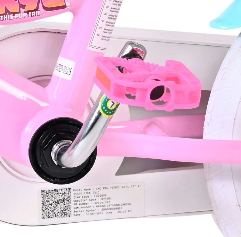 Volare – Kinderfahrrad 12" – Paw Patrol